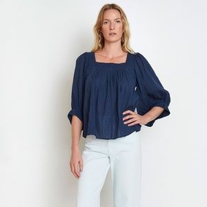 Apiece Apart Orchid top in Navy, size 0, NWT